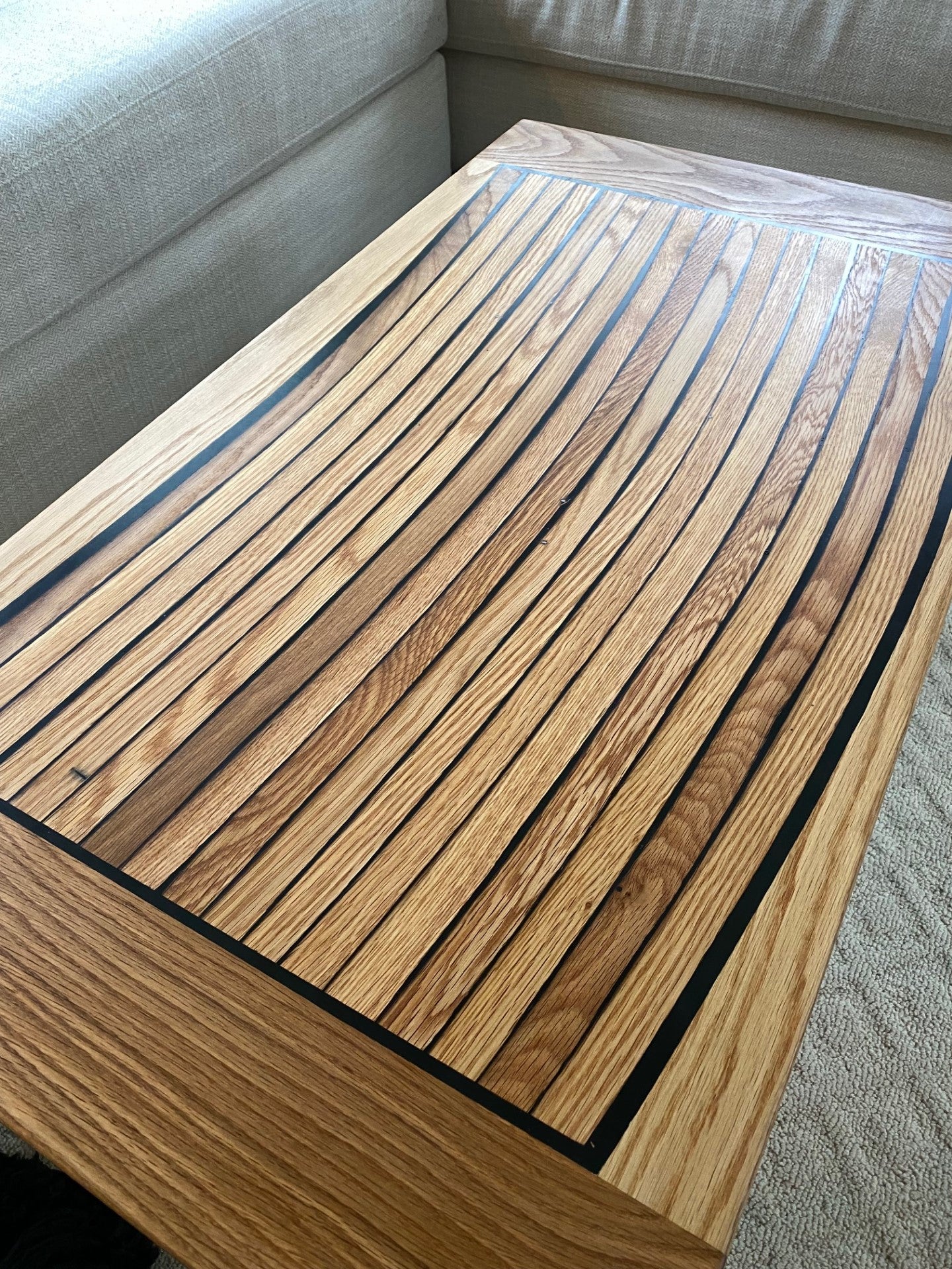 Bourbon Stave Coffee Table