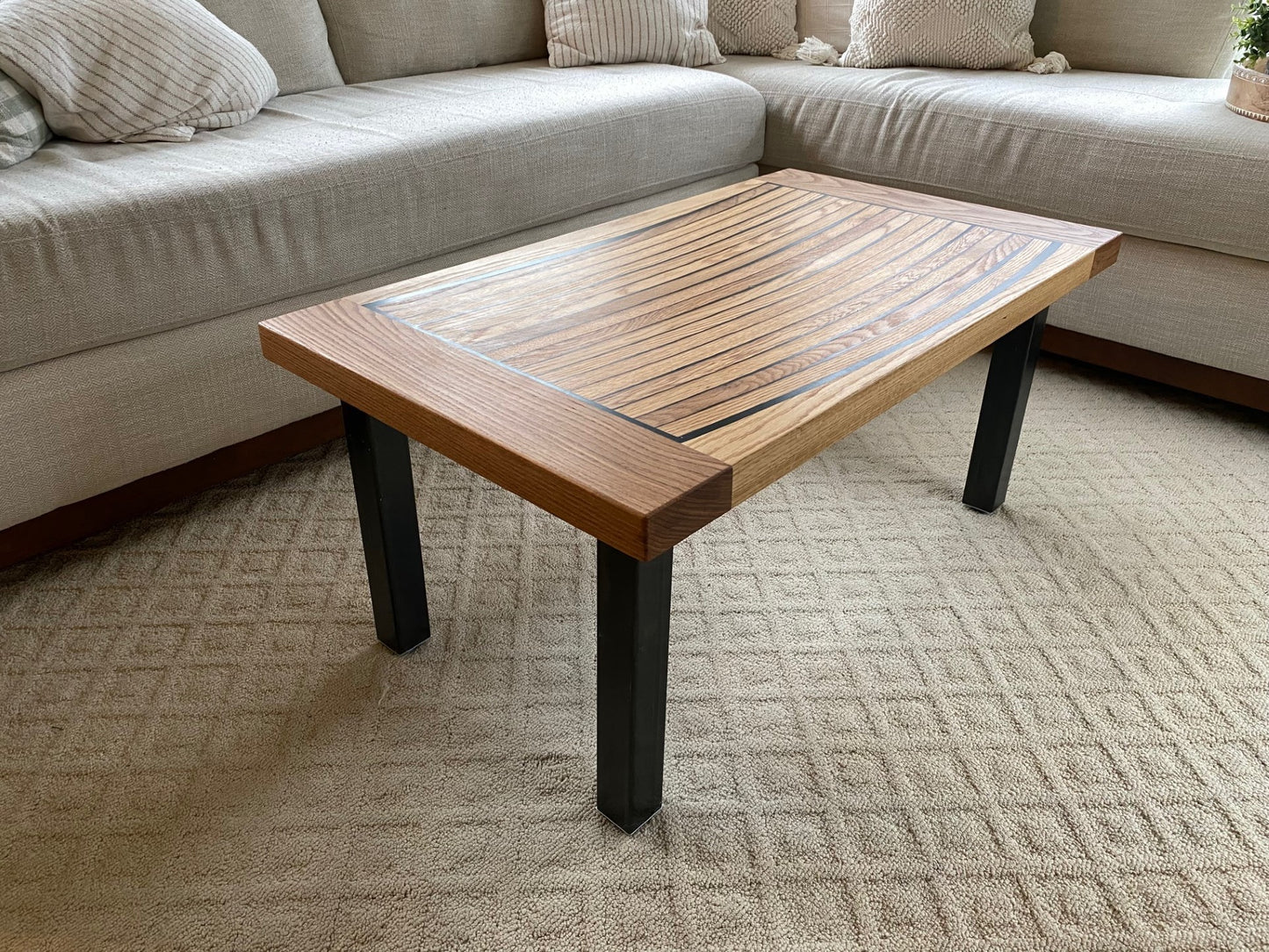 Bourbon Stave Coffee Table