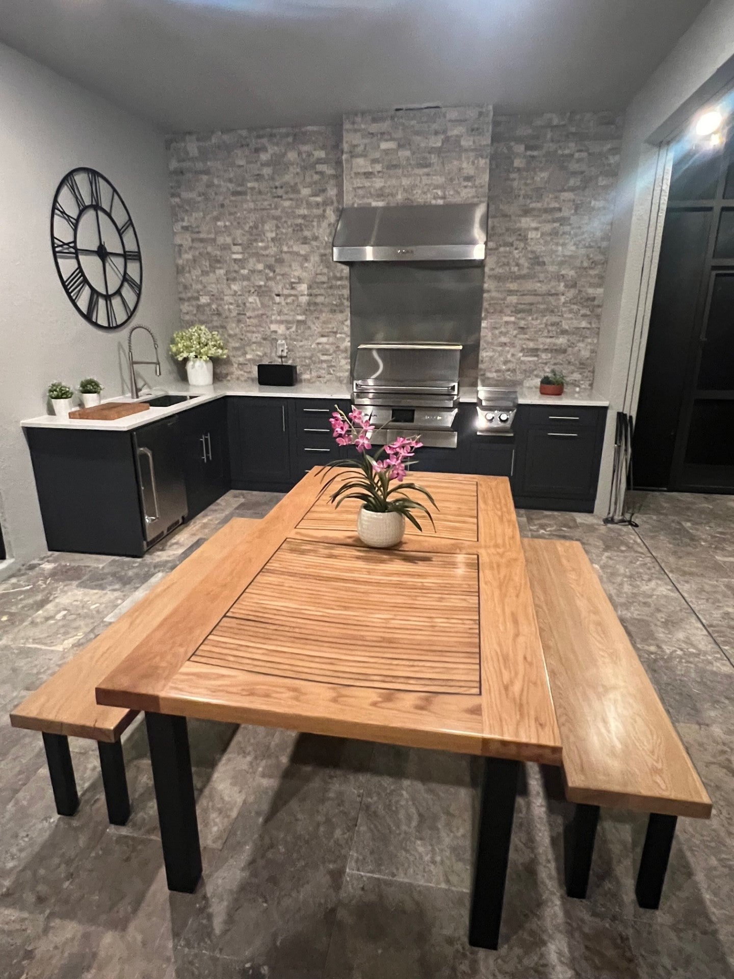 Bourbon Stave Dining Table