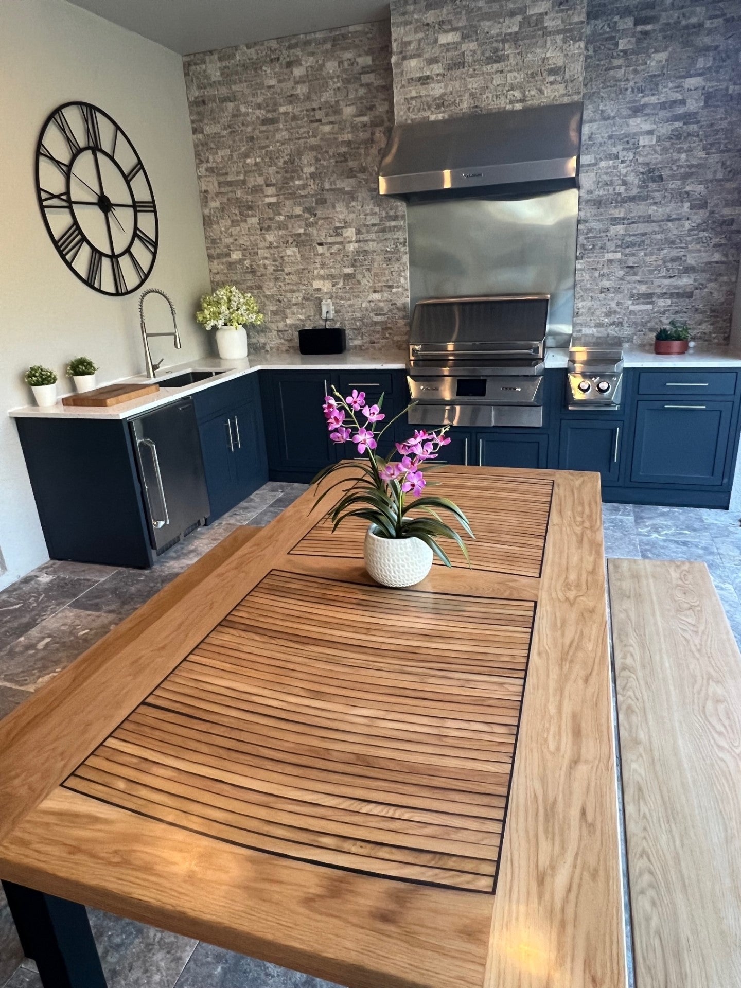 Bourbon Stave Dining Table
