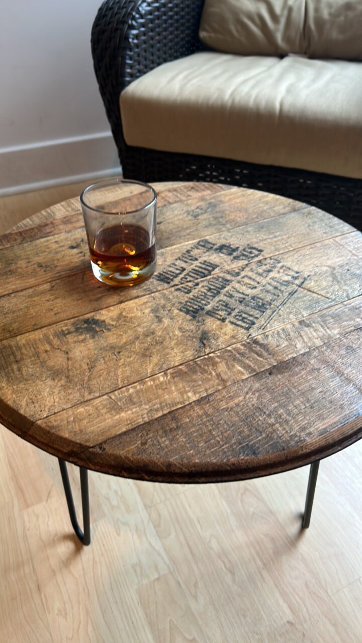 Bourbon Barrel Side Table