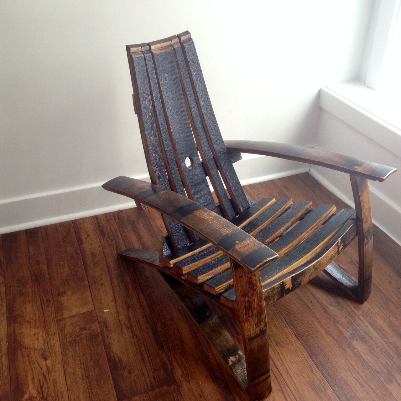 Bourbon/Whiskey Barrel Adirondack Chair – Back40Barrels