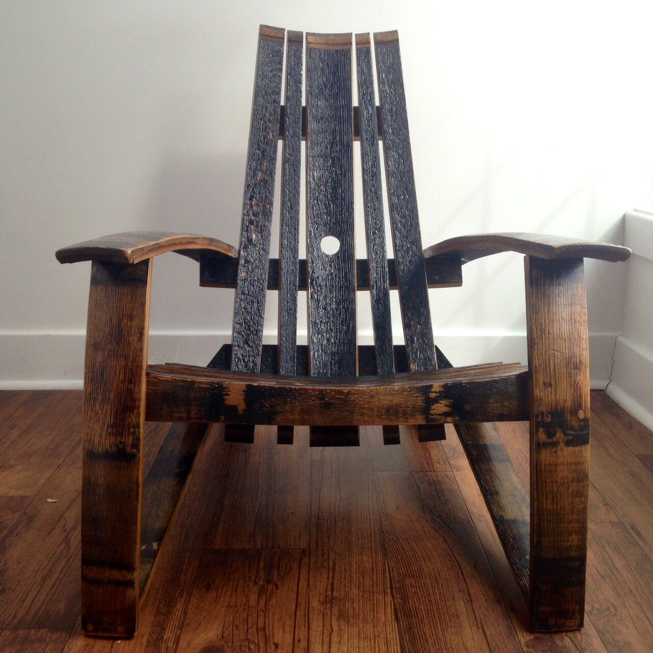 Bourbon/Whiskey Barrel Adirondack Chair