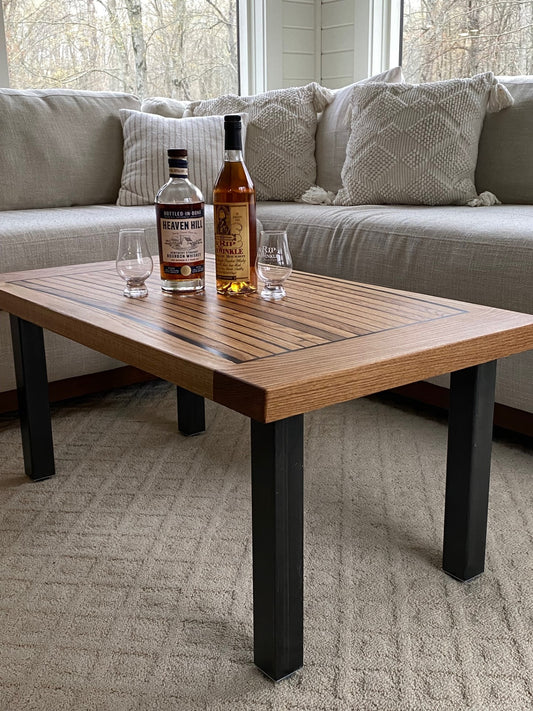Bourbon Stave Coffee Table
