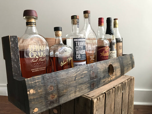 Bourbon/Whiskey Barrel Shelf with The Bung