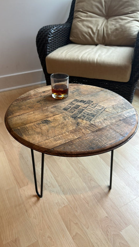 Bourbon Barrel Side Table