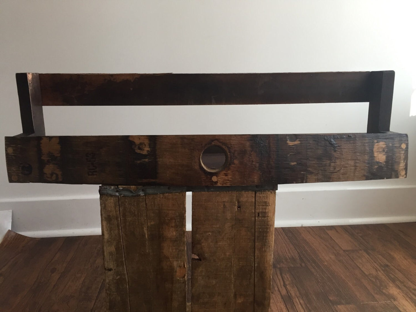 Bourbon/Whiskey Barrel Shelf with The Bung
